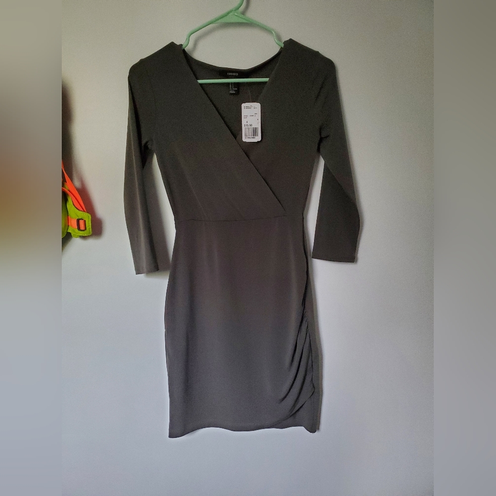 Olive green dress